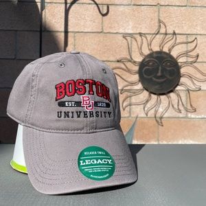 Boston University Legacy relaxed twill adjustable hat NWT BU